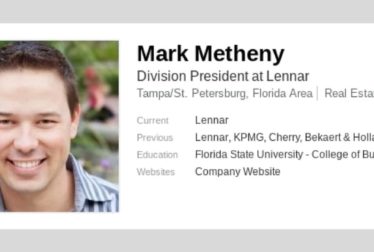 lennar executives meet in home westshore yacht club mark metheny division president